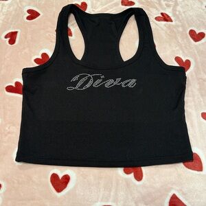 Black Diva Tank Top